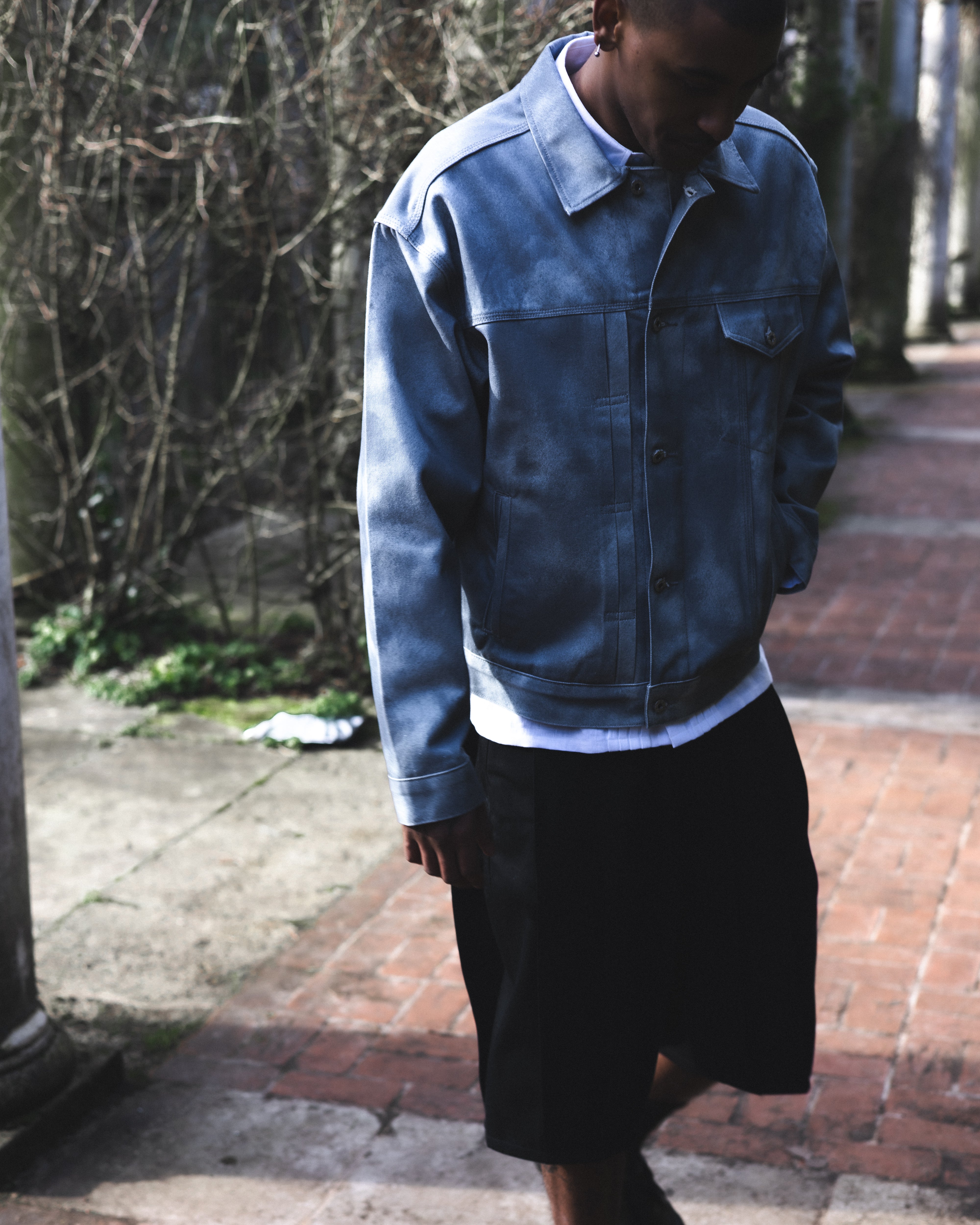 Asymmetric Trucker Jacket – NO PERSONA Asymmetric Trucker Jacket – NO PERSONA