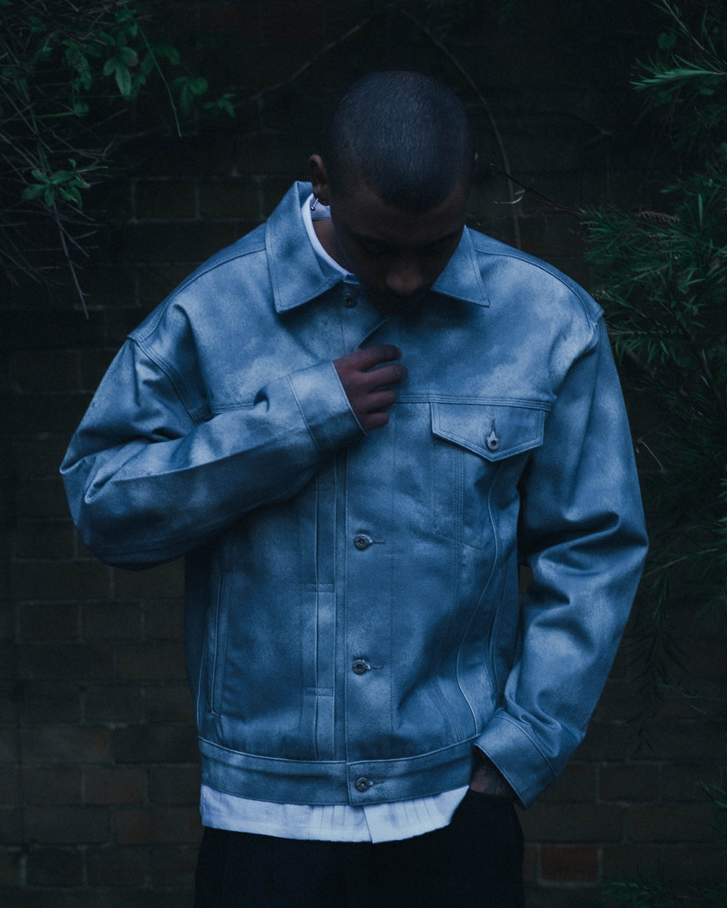 Asymmetric Trucker Jacket
